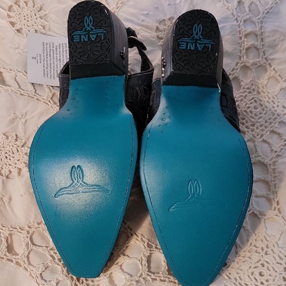 Womens Navy Leather Applique Shootie - Picture 6 of 9